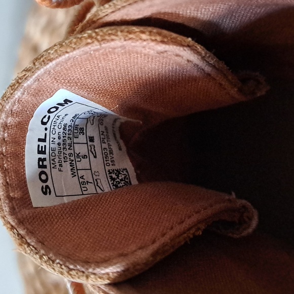 Sorel‎ Womens Out And About Brown Nubuck Suede Ankle Rain/Winter Duck Boots S-7 - Picture 8 of 9